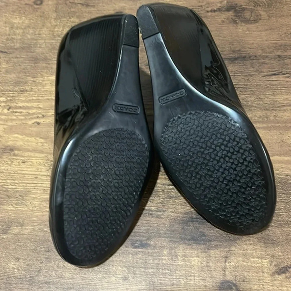 Coach Dorelle Patent Leather Wedge Size 9B - Excellent Condition - Picture 6 of 8